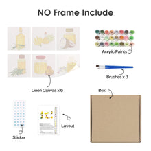 Charger l&#39;image dans la galerie, Peinture par numéros – Coffret de 6 toiles | Huiles Naturelles