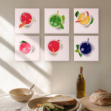 Charger l&#39;image dans la galerie, Peinture par numéros – Coffret de 6 toiles | Boissons Fraîches Colorées
