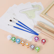 Charger l&#39;image dans la galerie, Peinture par numéros – Coffret de 6 toiles | Cocktails Classiques