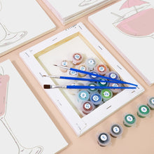 Charger l&#39;image dans la galerie, Peinture par numéros – Coffret de 6 toiles | Cocktails Classiques