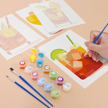 Charger l&#39;image dans la galerie, Peinture par numéros – Coffret de 6 toiles | Cocktails Tropicaux