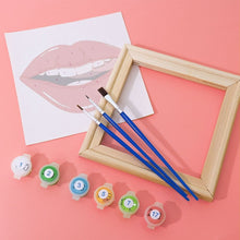 Charger l&#39;image dans la galerie, Peinture par numéros – Coffret de 6 toiles | Lèvres Rouges