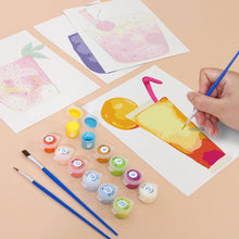 Charger l&#39;image dans la galerie, Peinture par numéros – Coffret de 6 toiles | Boissons Tropicales Colorées