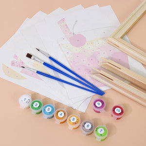 Peinture par numéros – Coffret de 6 toiles | Boissons Tropicales Colorées