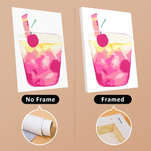 Charger l&#39;image dans la galerie, Peinture par numéros – Coffret de 6 toiles | Boissons Tropicales Colorées