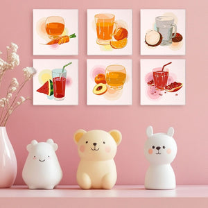 Peinture par numéros – Coffret de 6 toiles | Jus Santé