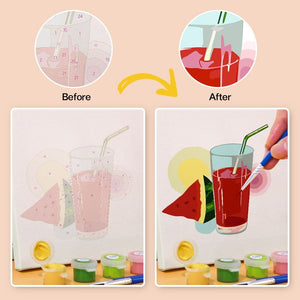 Peinture par numéros – Coffret de 6 toiles | Jus Santé