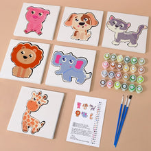 Charger l&#39;image dans la galerie, Peinture par numéros – Coffret de 6 toiles | Animaux Mignons