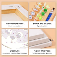 Charger l&#39;image dans la galerie, Peinture par numéros – Coffret de 6 toiles | Animaux Mignons