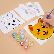 Charger l&#39;image dans la galerie, Peinture par numéros – Coffret de 6 toiles | Visages d’Animaux Mignons