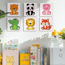 Charger l&#39;image dans la galerie, Peinture par numéros – Coffret de 6 toiles | Personnages d’Animaux Mignons