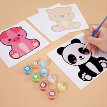 Charger l&#39;image dans la galerie, Peinture par numéros – Coffret de 6 toiles | Personnages d’Animaux Mignons