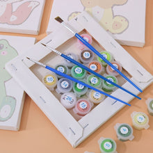 Charger l&#39;image dans la galerie, Peinture par numéros – Coffret de 6 toiles | Personnages d’Animaux Mignons