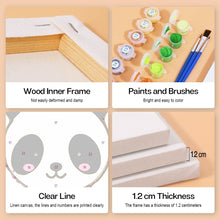 Charger l&#39;image dans la galerie, Peinture par numéros – Coffret de 6 toiles | Personnages d’Animaux Mignons