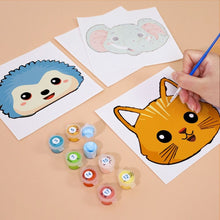 Charger l&#39;image dans la galerie, Peinture par numéros – Coffret de 6 toiles | Visages d’Animaux Mignons 2