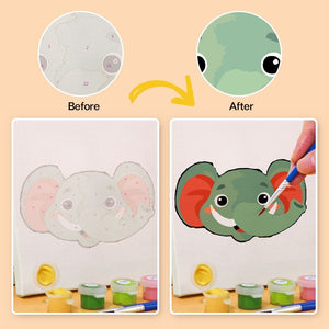 Peinture par numéros – Coffret de 6 toiles | Visages d’Animaux Mignons 2