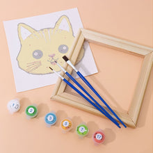 Charger l&#39;image dans la galerie, Peinture par numéros – Coffret de 6 toiles | Visages d’Animaux Mignons 3