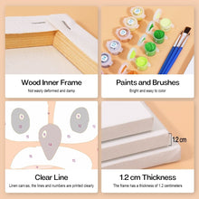 Charger l&#39;image dans la galerie, Peinture par numéros – Coffret de 6 toiles | Visages d’Animaux Mignons 3