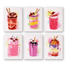 Charger l&#39;image dans la galerie, Peinture par numéros – Coffret de 6 toiles | Milkshakes Figured&#39;Art