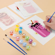 Charger l&#39;image dans la galerie, Peinture par numéros – Coffret de 6 toiles | Milkshakes