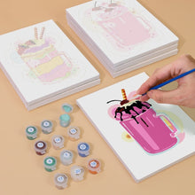 Charger l&#39;image dans la galerie, Peinture par numéros – Coffret de 6 toiles | Milkshakes
