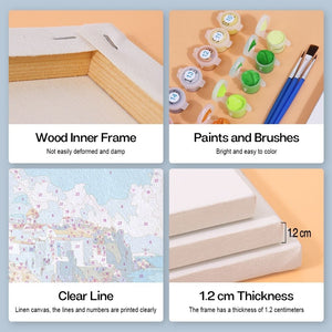 Peinture par numéros – Coffret de 6 toiles | Scènes Méditerranéennes