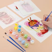 Charger l&#39;image dans la galerie, Peinture par numéros – Coffret de 6 toiles | Milkshakes Colorés