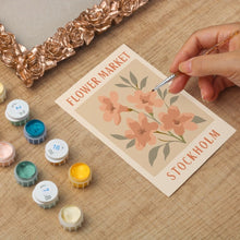 Charger l'image dans la galerie, Mini Peinture par numéros avec cadre - Marché aux fleurs - Stockholm