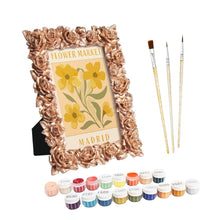 Charger l'image dans la galerie, Mini Peinture par numéros avec cadre - Marché aux fleurs - Madrid Figured'Art