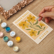 Charger l'image dans la galerie, Mini Peinture par numéros avec cadre - Marché aux fleurs - Madrid