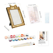 Charger l'image dans la galerie, Mini Peinture par numéros avec cadre - Cour en fleurs