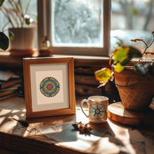 Charger l&#39;image dans la galerie, Mini Diamond Painting 15x20cm (4 pièces) - Mandalas de Cristal en Bleu