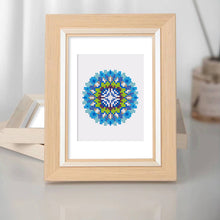 Charger l&#39;image dans la galerie, Mini Diamond Painting 15x20cm (4 pièces) - Mandalas de Cristal en Bleu