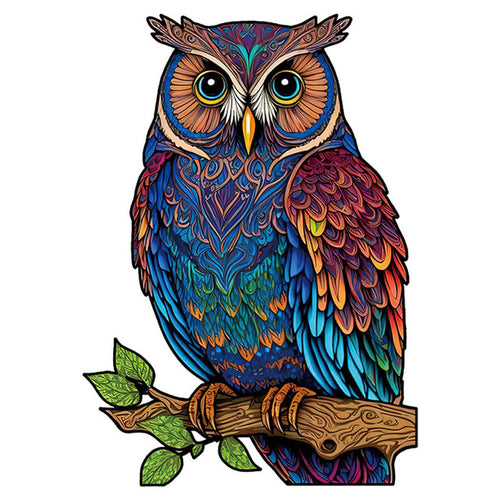 Puzzle 2D en Bois - Grand Hibou