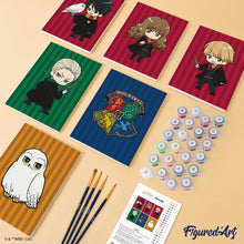 Charger l'image dans la galerie, Mini Peinture par numéros 15x20cm (6 pièces) - Personnages de Harry Potter