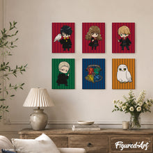 Charger l'image dans la galerie, Mini Peinture par numéros 15x20cm (6 pièces) - Personnages de Harry Potter