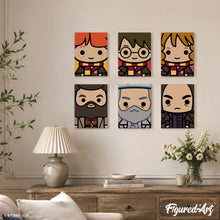 Charger l'image dans la galerie, Mini Peinture par numéros 15x20cm (6 pièces) - Visages Chibi de Harry Potter