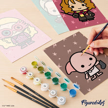 Charger l'image dans la galerie, Mini Peinture par numéros 15x20cm (6 pièces) - Collection Chibi de Harry Potter