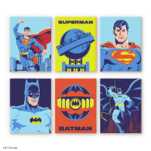 Charger l'image dans la galerie, Mini Série Peinture par Numéros 15x20cm (6 pièces) - Batman et Superman Figured'Art