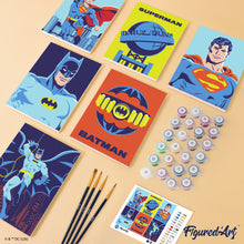 Charger l'image dans la galerie, Mini Série Peinture par Numéros 15x20cm (6 pièces) - Batman et Superman