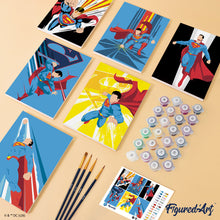 Charger l'image dans la galerie, Mini Série Peinture par Numéros 15x20cm (6 pièces) - Les pouvoirs de Superman