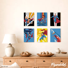 Charger l'image dans la galerie, Mini Série Peinture par Numéros 15x20cm (6 pièces) - Les pouvoirs de Superman