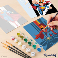 Charger l'image dans la galerie, Mini Série Peinture par Numéros 15x20cm (6 pièces) - Les pouvoirs de Superman