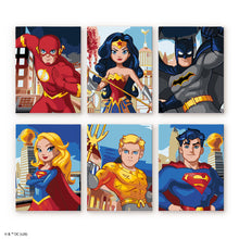 Charger l'image dans la galerie, Mini Série Peinture par Numéros 15x20cm (6 pièces) - Les Héros de la Justice League Figured'Art