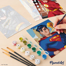 Charger l'image dans la galerie, Mini Série Peinture par Numéros 15x20cm (6 pièces) - Les Héros de la Justice League