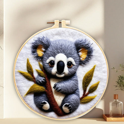 Kit Feutrage à l'aiguille - Koala sur une branche