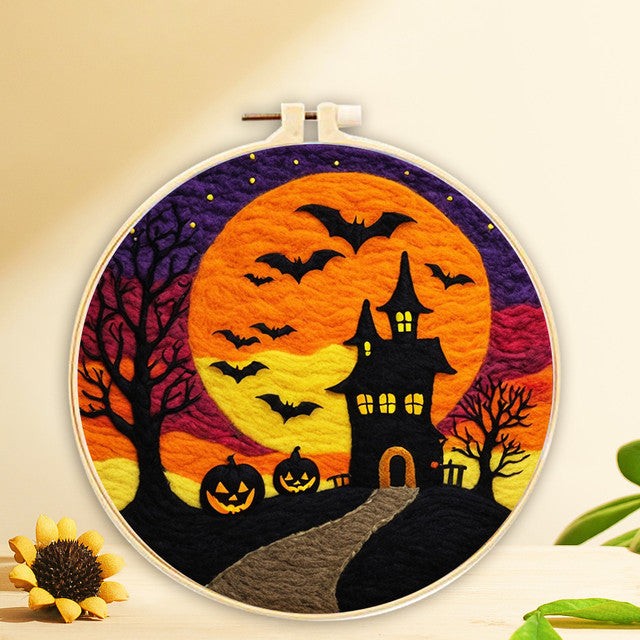 Kit Feutrage à l'aiguille - Maison Mignonne d'Halloween