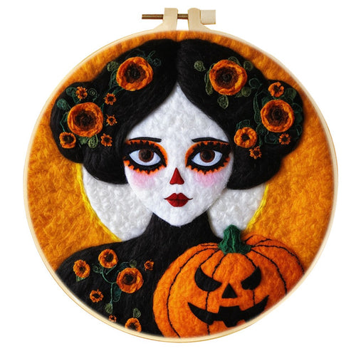 Kit Feutrage à l'aiguille - Fille Halloween Tournesol