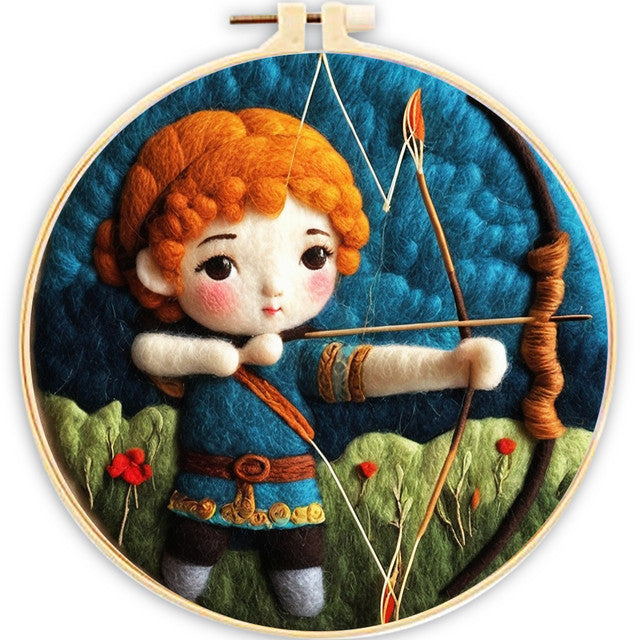 Kit Feutrage à l'aiguille - Archer Roux