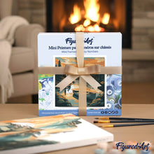 Charger l'image dans la galerie, Mini Peinture par Numéros 20x20cm avec cadre Jeune Femme au balcon